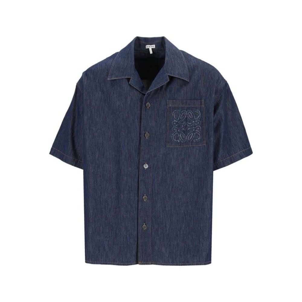 Loewe Men Short-Sleeved Shirt In Cotton